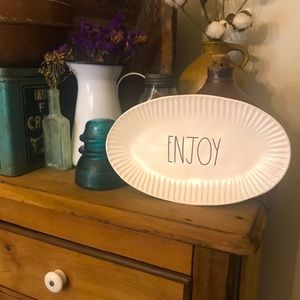 Rae Dunn artisan collection -“Enjoy” small platter